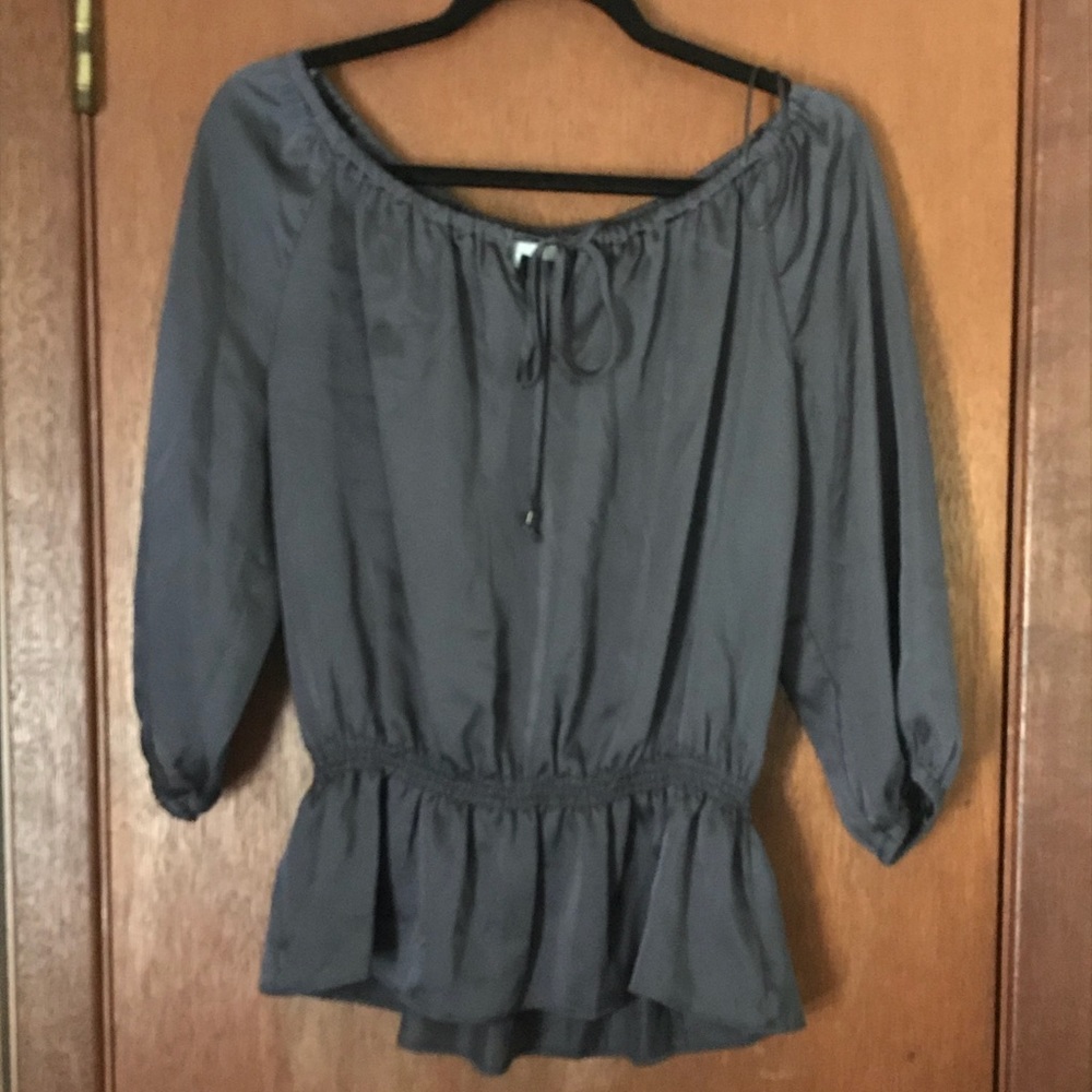Grey off the shoulder